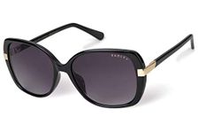 RADLEY London MORWENNA Women's Oversized Butterfly Sunglasses, Gloss Black, 57 mm