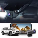 Fitcamx 4K Dual Dash Cam Suitable for 2022 2023 2024 Toyota RAV4 & Hybrid LE Limited XLE Premium Adventure(Model B),OEM Look, Front 2160P+Rear 1080P, UHD Video WiFi, G-Sensor Loop Recording,128GB Card