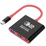 GOPALA Switch 2 Dock, Plug-and-Play Portable Travel Switch 2 Docking Station Support 4K@60HZ TV Mode Compatible NS2/NS OLED, Replacement for Nintendo Switch 2 Dock with HDMI2.0/PD100W/USB3.0