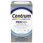 Centrum Men 50 Plus Multivitamins/Minerals Supplement for Men 50+, 90 Tablets (Packaging May Vary)