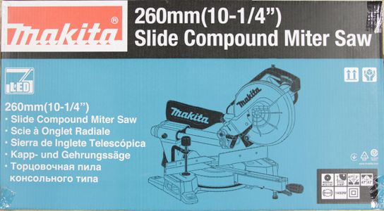 Makita 260mm Sliding Mitre Saw – Precision Wood Cutting Tool