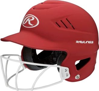 Rawlings | COOLFLO Batting Helmet with Facemask | Fastpitch Softball | One Size fits Most (6 1/2 - 7 1/2)