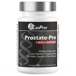 CanPrev Prostate-Pro & Maca Support Supplement - 100 V-Capsules - Prostate Wellness Support with Lycopene - Vitamin D3 & Zinc Supplements for Vitality - Daily Vitamins for Urological Care