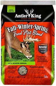 Antler King Fall/Winter/Spring Late Season Annual Food Plot Seed Blend | 17 lbs High Protein High Energy Winter Peas and Cereal Rye Deer Food Plot Mix | Plants 1/2 Acre