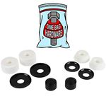 Skateboard Truck Rebuild Kit Bushings Washers Pivot Cups for 2 Trucks (White)