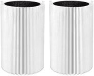 Colorfullife 2 Pack 411 Filter for Blueair Blue Pure 411 Air Purifier, Include 2 Particle and 2 Activated Carbon (2)