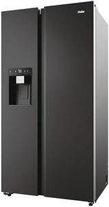 Haier Side by Side 90 SERIE 7 HSW79F18DIPT Frigorifero congelatore/XXL Contenuto utile/Total No Frost/Acqua & Ghiaccio/HOn App/Daylight/HumidityZone/Inverter Compressore/Nero