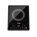 Preethi Indicook IC124 | 2100-Watt Induction Cooktop | Fast Gas-Free Cooking | No LPG Required | 3 Year Coil Warranty | Voltage surge protetion |Preset Indian Menus | Crystal Glass Plate | Black