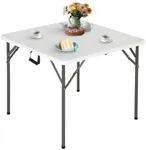 FDW 34" Folding Card Table Plastic 