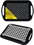 Zuvo 2Pcs Anti-Slip Food Serving Tr