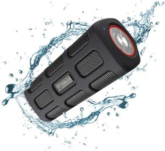 TREBLAB FX100 - Extreme Bluetooth Speaker - Loud, Rugged for Outdoors, Shockproof, Waterproof IPX4, Built-in 7000mAh Power Bank, HD Audio w/Deep Bass, Portable Wireless Blue Tooth Microphone Mic