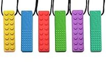 Tilcare Chew Chew Sensory Necklace – Best for Kids or Adults That Like Biting or Have Autism – Perfectly Textured Silicone Chewy Toys - Chewing Pendant for Boys & Girls - Chew Necklaces