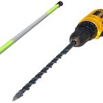 Keyfit Tools 12" 304 Stainless Steel Contractor Grade MarkerBit Driveway Markers Installation Drill Bit Easily Drill in Snow Plow Stakes reflectors ~Rocky Hard Pan Frozen Ground & Ice No Problem