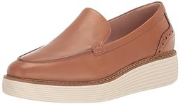 Cole Haan Women's Originalgrand Platform Venetian Loafer Moccasin, Pecan/Ivory, 9