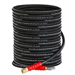 Tool Daily Pressure Washer Hose, 3/8 Inch x 50 FT, Quick Connect, 4000 PSI, High Tensile Wire Braided,Black