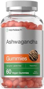 Ashwagandha Gummies | 150 Count | Vegan, Non-GMO, & Gluten Free Supplement | Natural Tropical Flavor | by Horbaach