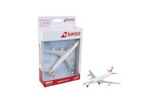 Daron Toy Airplane – Swiss – Die-Cast Metal Model Airplane Toy with Plastic Parts for Kids Ages 3+