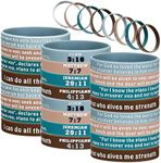 48 Pieces Bible Verse Bracelets Chr