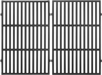 WELL GRILL 7638 44.5CM Grill Grates for Weber Spirit 300 Series, Spirit I & II 310, E/S 310, 320 & 330, Spirit 300/700, Genesis 1000-3500, Cast Iron Cooking Griddle Replacement Parts