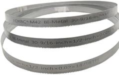 FOXBC 30-9/16 inch Bandsaw Blades 14/18 TPI, 30-9/16" x 1/2" x .020", Replacement for Milwaukee Metal Band Saw, 3-Pack