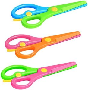 Kids Scissors, Sopito Toddler Children Safety Training Art Craft Scissors for Kid Ages 2-4, 3Pcs