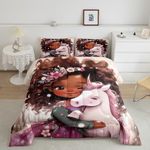 Manfei Girly Cartoon Kids Comforter