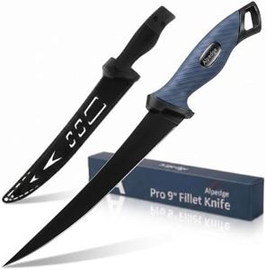 Alpedge Fishing Fillet Knife Razor Sharp Din 1.4116 German Stainless-Steel Blade Non-Slip Handles Professional Level Knives for Filleting and Boning Includes Protective Sheath (9 inch)