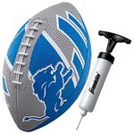 Franklin Sports NFL Detroit Lions Football - Youth Football - Mini 8.5" Rubber Football - Perfect for Kids - Team Logos and Colors! Black 70153F04Z