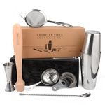 Premium Bar Set for Craft Cocktails at Home Bars and Professional Bartenders | Complete Stainless Steel Barware & Cocktail Shaker Set