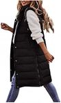 Women's Long Down Vest Sleeveless H