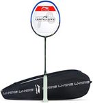 Li-Ning Wind Lite 800 Carbon Fiber Strung Badminton Racket with Full Cover (Grey/Blue)