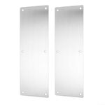 2Pcs Door Push Plate Kick Plate For Interior Or Exterior Door, No Word Board Without Handle,Stainless Steel Door Protection 80 * 300