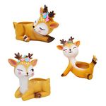 Wonderland Set of 3 Deer Succulents pots for Small Plants & Home Decor