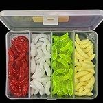 OriGlam 100pcs Fresh Water Fishing Bait, Soft Plastic Worms, Bass Fishing Worms, Soft Bait Shad Fishing Lure, Soft Fishing Lures, Plastic Fishing Bait Worm Baits