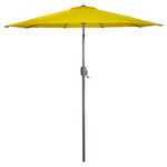 Northlight 9ft Outdoor Patio Market Umbrella with Hand Crank and Tilt, Yellow
