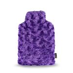 Zhu Zhu Plush Hot Bottle Body Warmer - Microwavable Wheat Bag - Microwave Heat Pad with Lavender (Purple Swirl)