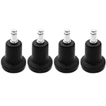 Caster Chair Company Chromcraft Replacement Bell-Shaped Rolling Caster Castor Chair Wheels Stationary Converter Glides (Set of 4)