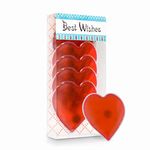 NWK Pack of 6 Reusable Instant Hand Warmer Heat Packs Heart Shape Body Warmer with Gift Package