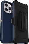 OtterBox iPhone 14 Pro Max (ONLY) Defender Series Case - BLUE SUEDE SHOES (Blue), rugged & durable, with port protection, includes holster clip kickstand