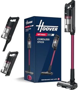 Hoover HF1 Max Cordless Vacuum Cleaner with Anti-Hair Wrap, 50 Min Runtime, 200W Motor, 3-Speed Modes, LED Headlights, Converts to Handheld, Bagless & Easy-Empty [HF1M10H]