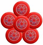 Discraft Ultra-Star 175g Ultimate Frisbee Sport Disc (6 Pack) Bright Red