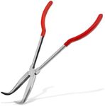 ABN Long Reach 10” Inch 90-Degree Bent Nose Pliers for Hard-to-Reach Narrow Spaces and Limited Clearance Areas