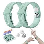 LYJEE Motion Sickness Bands Adjustable Acupressure Nausea Wristbands Morning Sickness Relief for Pregnant Women (Green)