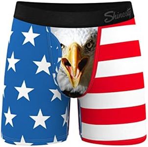 Shinesty Hammock Support Mens Underwear | Boxer Briefs Men with Fly | US XL American Eagle