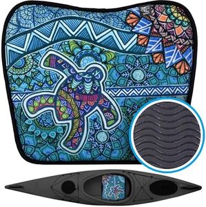 Hornet Watersports Kayak Seat Cushion - Turtle Design Kayak Seat Pad Compatible with Kayak, Canoe and Boat. Universal Size Kayak Accessories