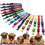 Love Dream Puppy ID Collars 15pcs Puppy Whelping Collars Soft Nylon Adjustable Breakaway Collars for Litter Identification Collars for Newborn Puppies Kitten (S(6.9"-10.2"))