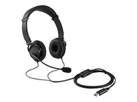 Kensington USB Headset with Microphone Noise Cancelling for Work, in-Line Volume & Mute Control Office Headset with 270° Rotatable Mic, Wired USB Headphones for computer PC/Mac (K33065WW)