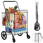 YITAHOME Folding Shopping Cart with