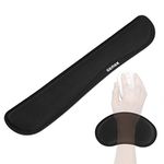 GEMEK Keyboard Wrist Rest Pad & Mouse Wrist Rest Support for Gaming Computer Laptop, Memory Foam Set for Easy Typing & Relief Getting Hand Hurt and Carpal Tunnel Syndrome Pain