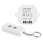 DEWENWILS Wireless Light Switch Kit, 240V Light Switch with Easy-to-Install Receiver, No Wiring Needed, Remote Control Wireless Wall Switch for Lamp, 30M Range, Programmable, UKCA Certified, White